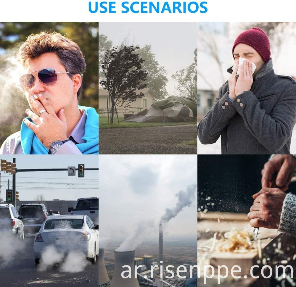 5 طبقات ترشيح حماية الوجه> 95٪ أقنعة أمان 5 Layer Face Protection Filtration>95% Safety Masks